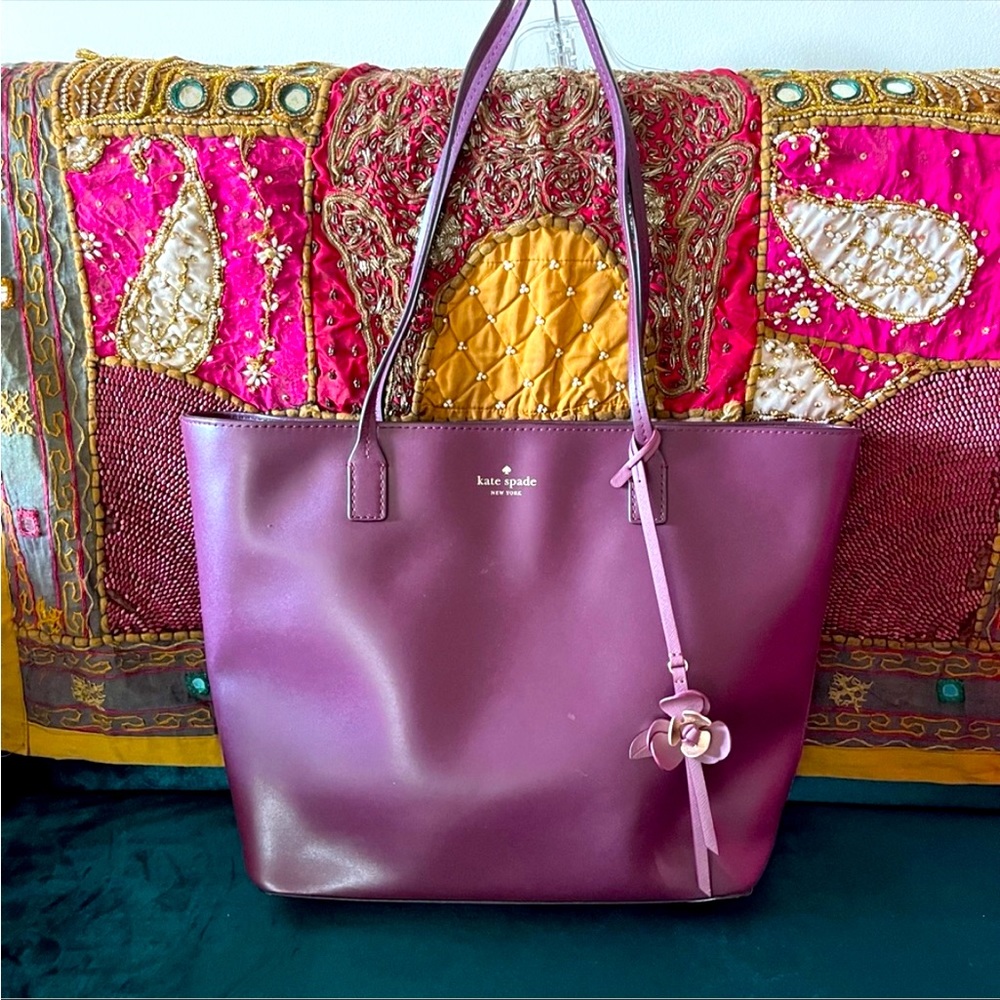Kate Spade Tote Purple Eggplant Color